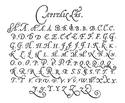 Italic capital letters